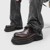 Fashion New Thick Soled Men's Leather Shoes Business Comfort Style Thick Soled Daily Shoes Hot Selling Retro and Minimalist 38-4