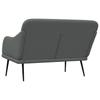 Dark Grey Bench 110 x 76 x 80 cm Fabric