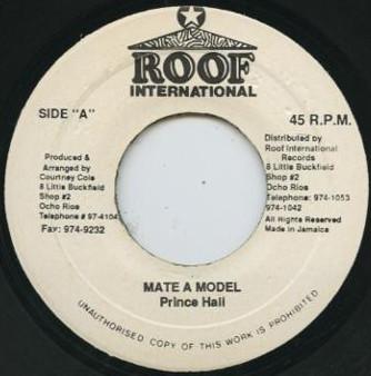 

7-дюймовая пластинка PRINCE HALL - Mate A Model NONE Roof Internatio 1990 Ямайка Регги, Ска и Даб Б/У