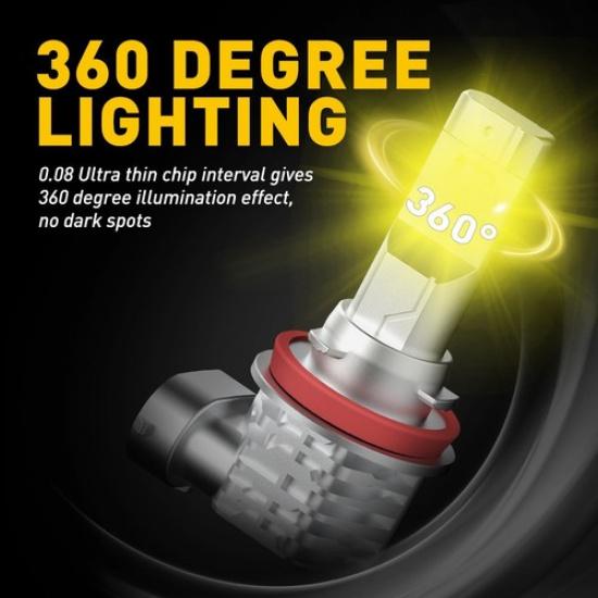 Golden Yellow H11 H8 H16 LED Fog Driving Light For Acura TSX ILX TL MDX RDX RL