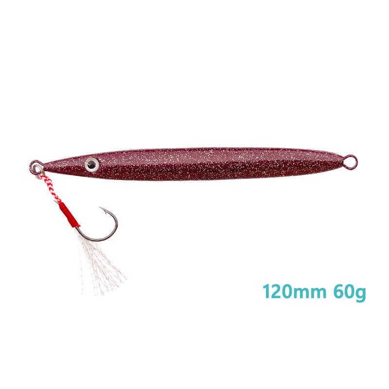 Luminous Silk Iron Plate Fishing Lure - 60/80g Sea Bait