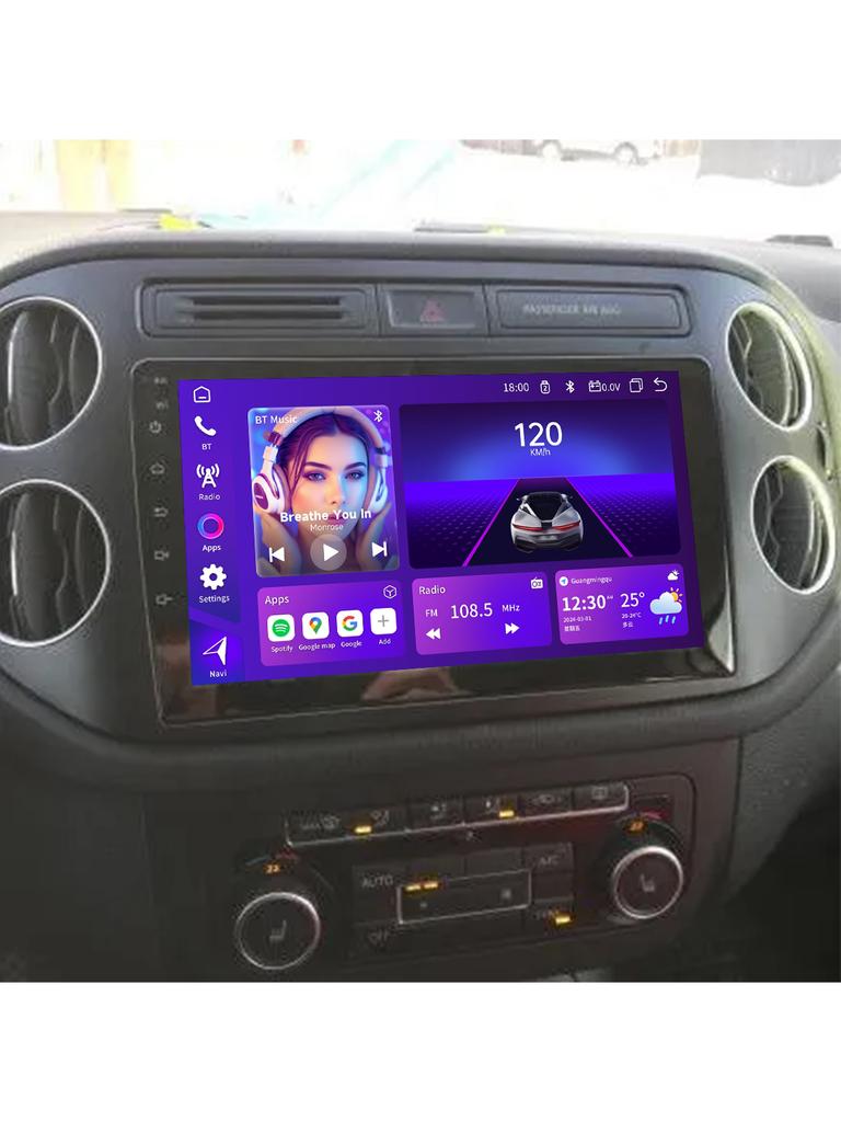 Toyousonic Car Video Player for Volkswagen Tiguan 2010-2016 GPS Navigation Built-in Dsp Carplay Autoradio Android Head Unit
