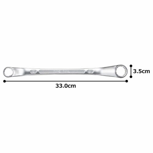 TONE garās kastes uzgriežņu atslēga (45°) M45-1924 Platums pāri plakaniem 19 x 24 mm