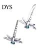 Geometric Earrings 1 Pair Women Dragonfly Rhinestone Jewelry Vintage Animal Hook for Wedding Party