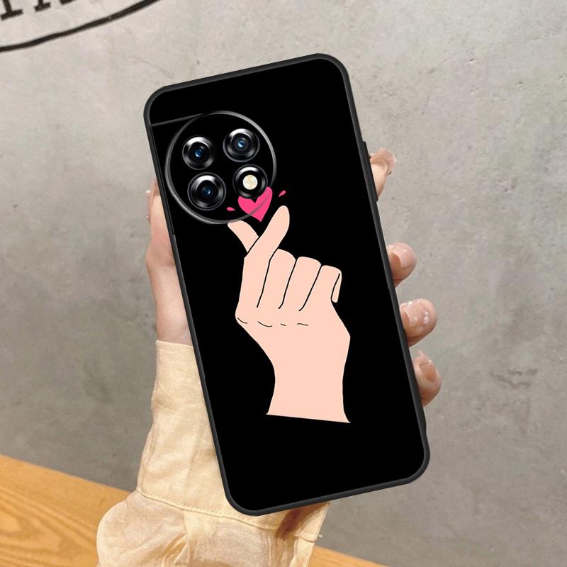 Love On The Finger Kpop Hülle Für OnePlus Nord 5 CE 2 3 4 Lite N20 N30 OnePlus 15 13 12 11 13T 10T 12R 13R 15R Abdeckung
