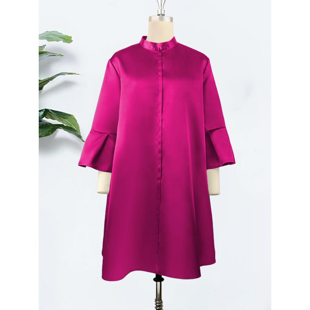 Moda Femei Elegante Maneci Lungi Mireasa Mireasa Domnioare de Onoare Nunta Midi Rochie lunga Rochii de petrecere