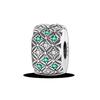 Silver Clasp 925 Silver CZ Pave Clip Charms Daisy Beads Stopper Safety Chain Fit Original Bangle Bracelet Jewelry Clip