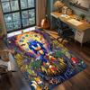 Hedgehog Sonic Floor Mat Rug Carpet Non Slip Large Area Washable Home Decor Bedroom Gamer Room.-TING