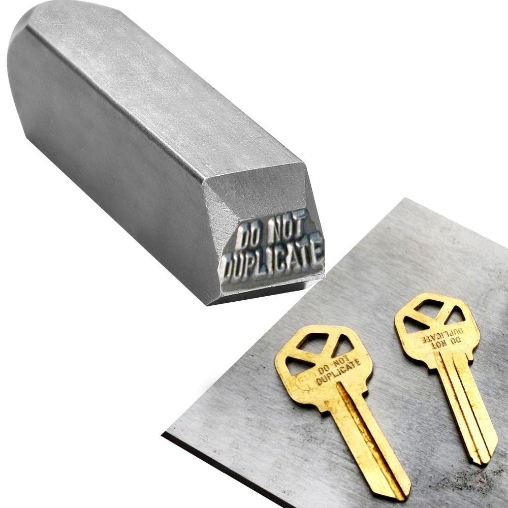 Letter Jewelry Stamping Kit Steel Steel Punch Tool Durable 1/16" Do Not Duplicate Key Stamp Crafts