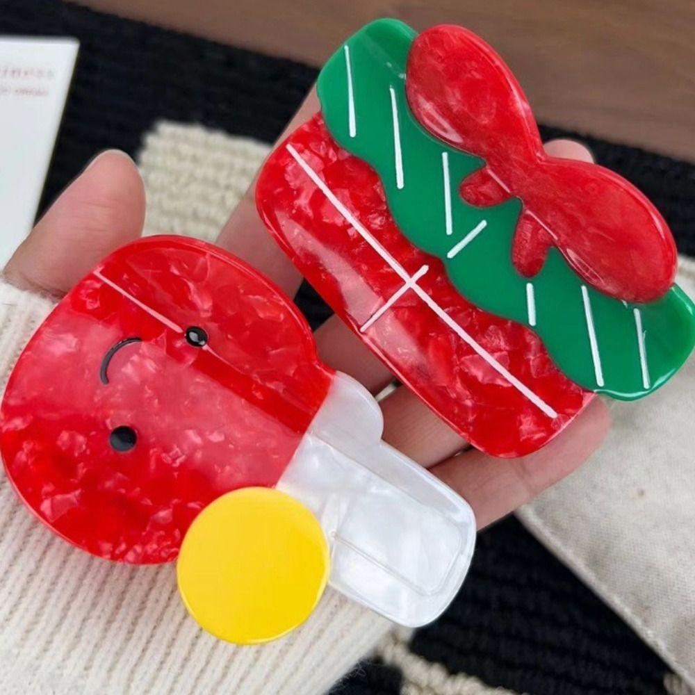 Cartoon Christmas Gift Hair Clip Creative Ping-pong Hairpin  Hair Accessories