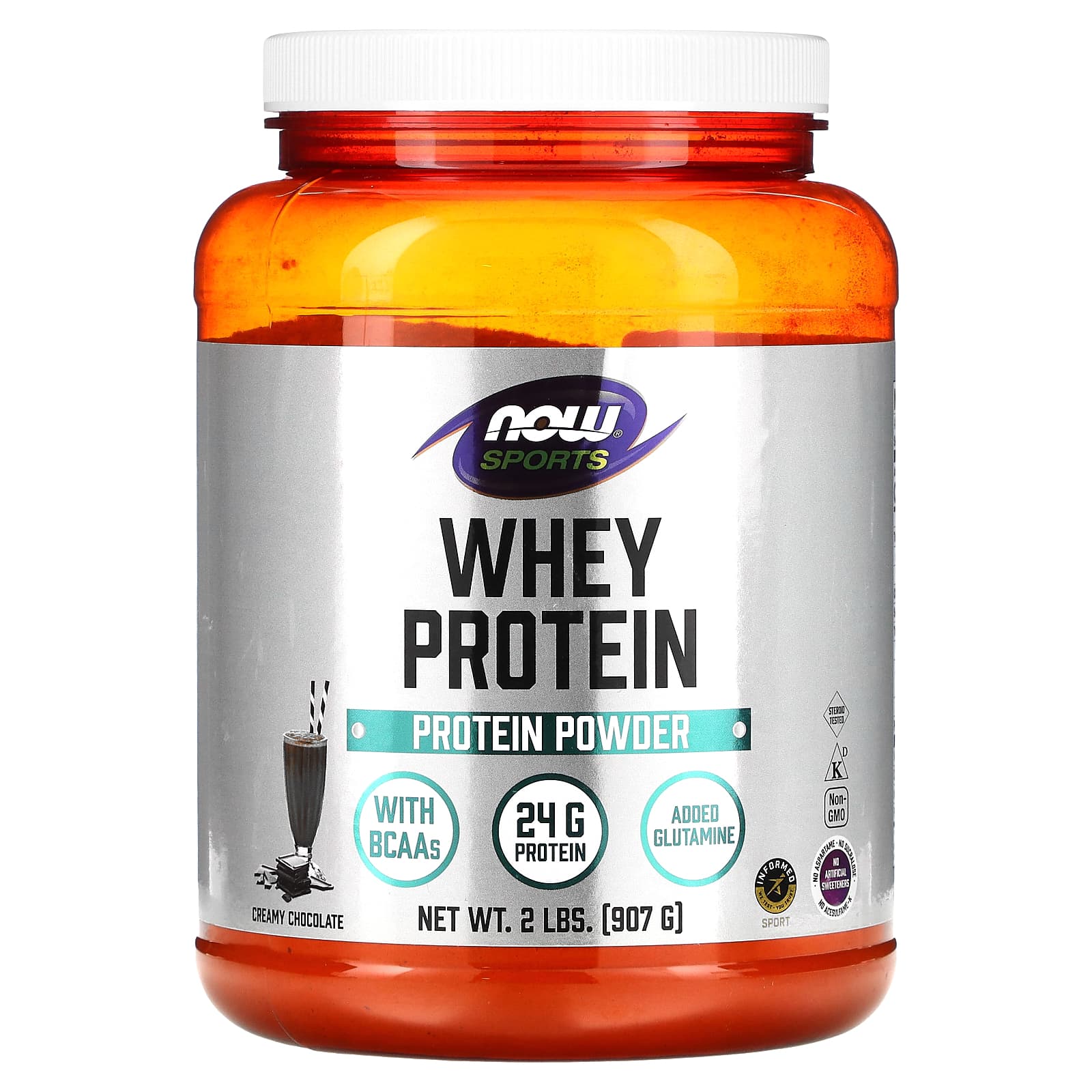 

NOW Foods, Whey Protein, Creamy Chocolate Flavor, 2 lb (907 g)