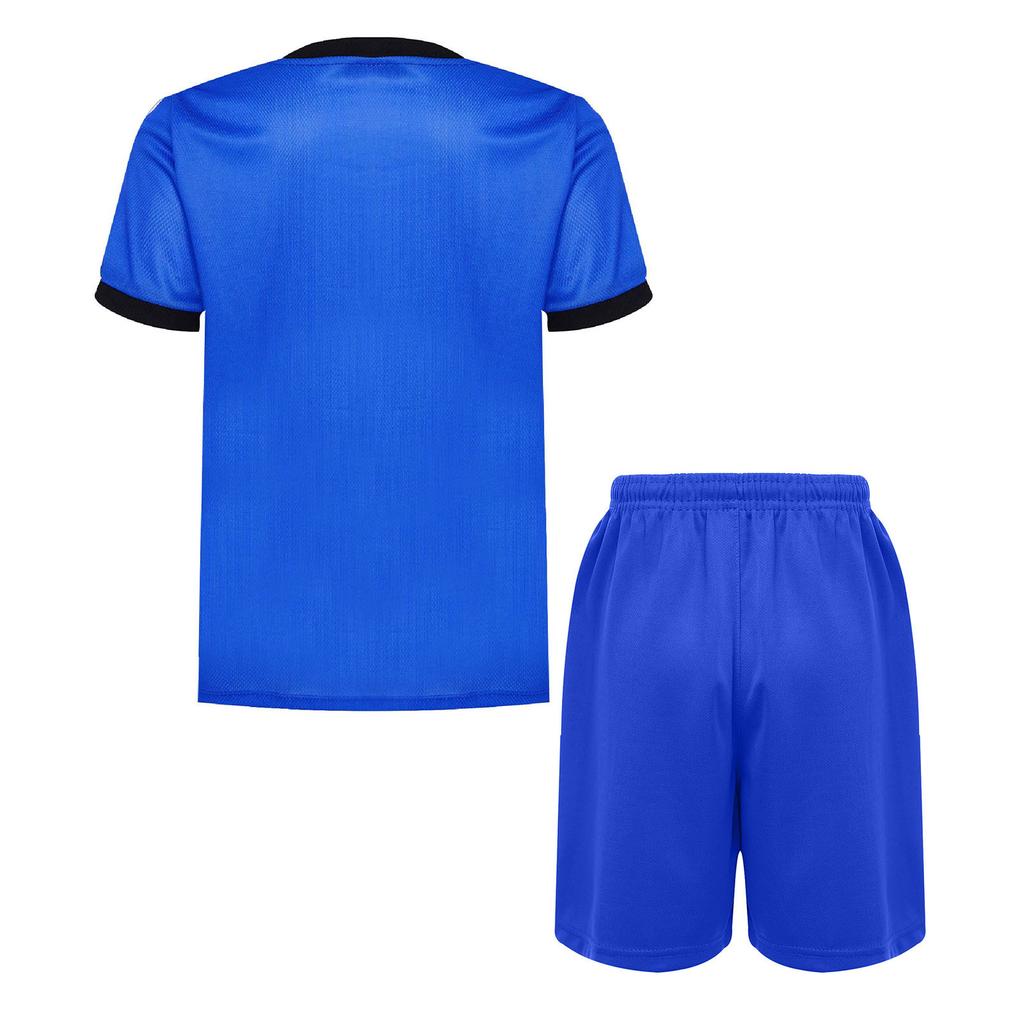 Children's Boys Sports Set 2-Piece Quick-Drying T-Shirt + Shorts Tracksuit for Jogging Football Basketball Clothing