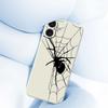 For iPhone 17 Case Spider Pattern Printing Straight Edge TPU Phone Back Cover