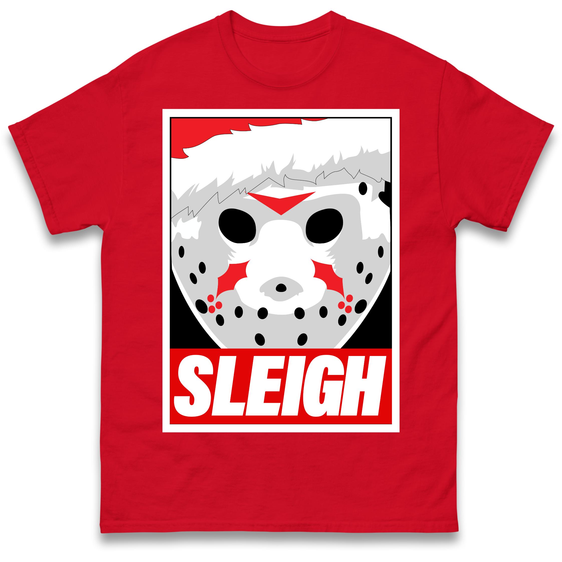 Jason Voorhees Sleigh Christmas T Shirt Tshirt Mens Womens Unisex Tops Tees S