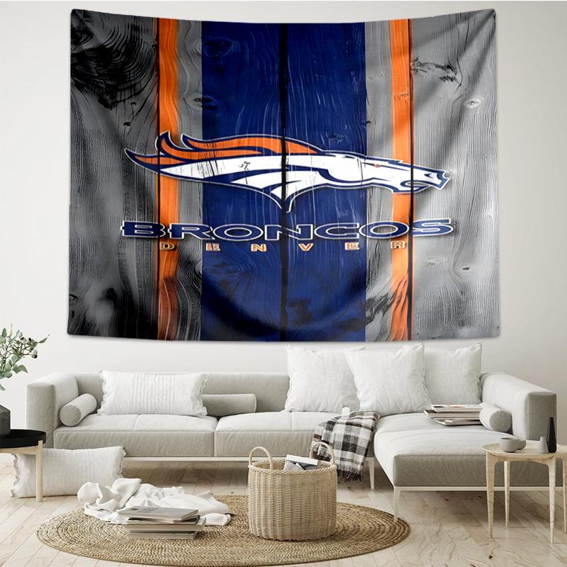Denver Broncos Logo Tapestry Hanging for Bedroom,Livingroom, Playroom,Decor Art Room Wall Tapestry Holiday and Birthday Gifts