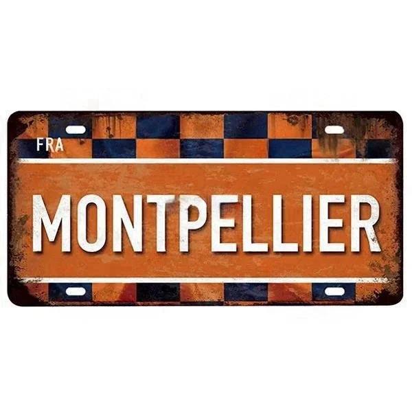 Vintage France City Plate PARIS/LYON/MARSEILLE Flag Poster Metal Plaque Aluminum Sign Man Cave Garage Club Bar Cafe Wall Decor