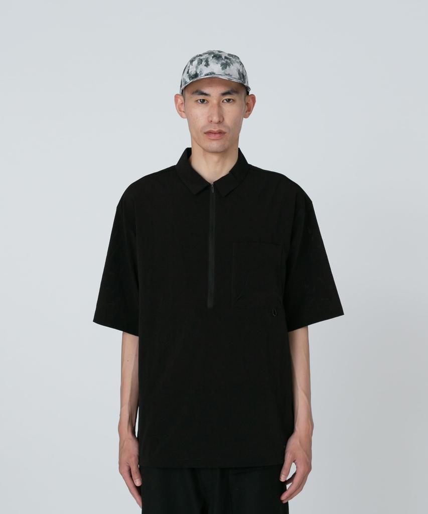 Snow Peak Breathable Quick Dry Polo and Shirt, Black, Large, Unisex, Men's Women's