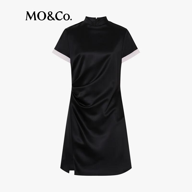 MO&Co. New Chinese Style Acetate Pleated High-Waist Dress
