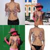 Stylish Handmade Beads Body Chain Bra Top For Women’s Beachwear Party Outfits With Adjustable Necklace Friendly Bra Tops