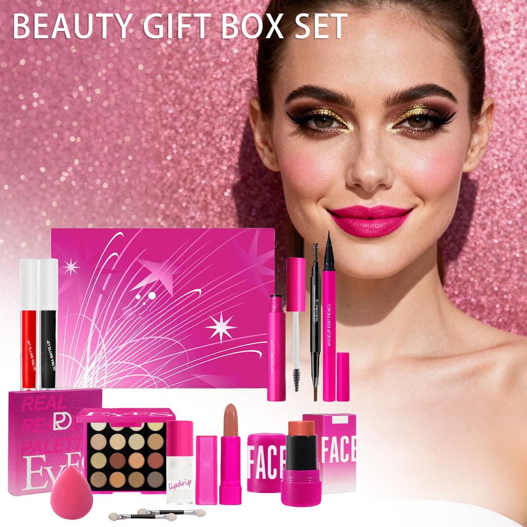 Countdown Calendar Beauty Set, Makeup Enthusiast Gift, 12 Pieces For Girls, Christmas, Valentine's Day, Anniversary Gift (10ml)