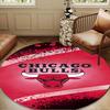 Bull Basketball Artwork Round Rug for Livingroom,Bedroom, Palyroom, Chair Rug, Area Rug, Circle Carpet, Large Size Decor Fan Christmas Gift