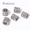 18K Gold Plated Zircon Crystal Beads,Metal Beads,Spacer Bead For Jewelry Making DIY Accessories, Separators For Bead