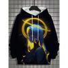 Herre Hoodie 3D Print nymphet Toppe Tegneseriepige Grafik Langærmet Hoodie Efterårsmode Herre Top Oversized Streetwear T-shirts