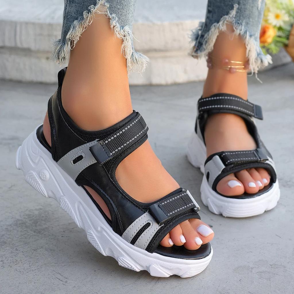 Women Sandals 2025 New Comfortable Sandals Height-enhancing Platform Sandals Non-slip Beach Casual Sports Shoes Women