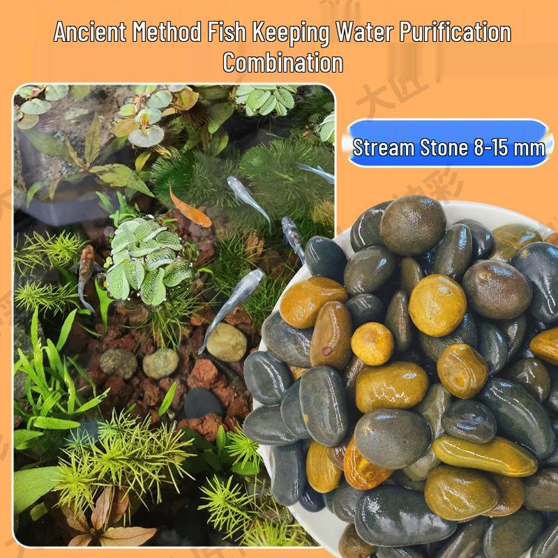 Lava Rock Stream Stone Set for Aquarium Substrate & Decoration