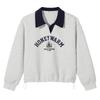 Felpa con colletto stile accademico da donna Hotwind