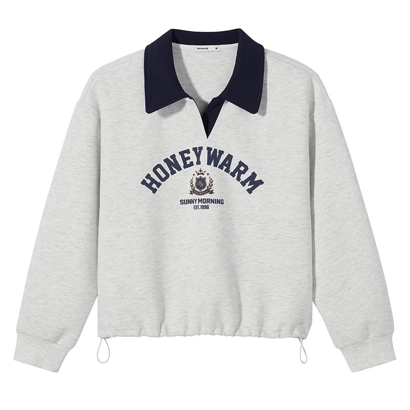 Hotwind Women s Academy Style Collared Sweatshirt XL