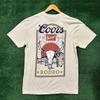 Coors Banquet Bier Western Rodeo T-shirt Maat Medium