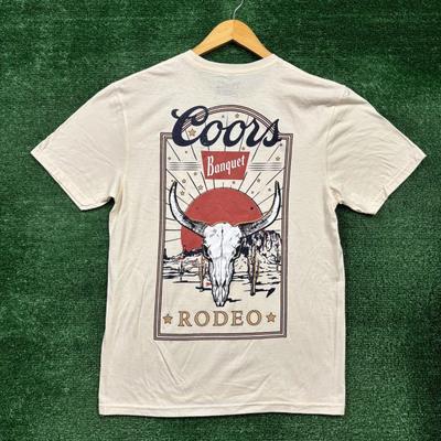 Coors Banquet Alaus Vakarų Rodeo Marškinėliai Dydis Vidutinis