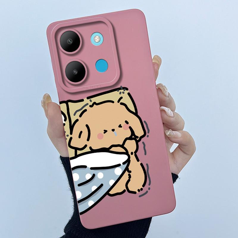 For Infinix Smart 7 Plus X6517 Phone Case Smart 7Plus Soft Silicone Coque Sweet Lovely Funny Cool Printing Protective Back Cover