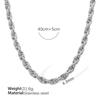 Cuban Chain Men'S Hypotenuse Neck Chain Thick Damp Short Collarbone Chain Women'S Hip Hop Necklace Trend Plain Chain Titanium Steel Jewelry