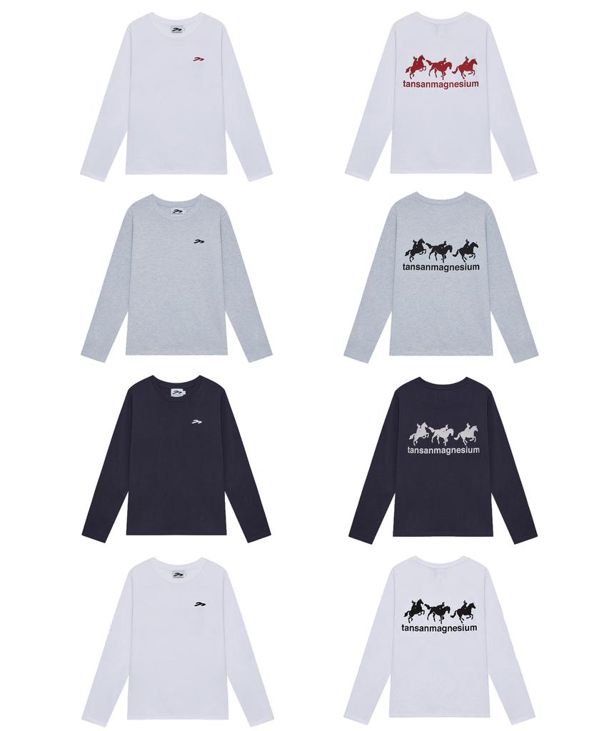 Tansanmageunesyum Horse Rabbit Long Sleeve (Black/Grey)