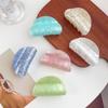 Korean Acrylic Hair Clip for Women Marble Texture Hair Claws Clips Trendy Girl Hairpin Korean Hair Accessories Headwear