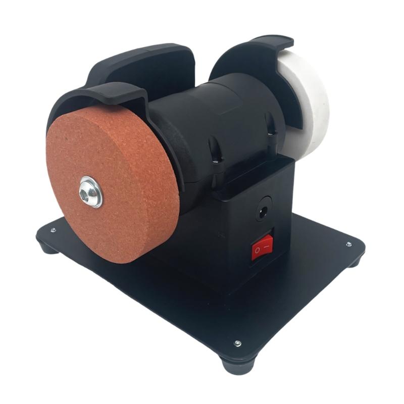 Double Wheel Mini Grinder 100/120 Mesh Wheel 21V 60W Cordless Sharpening Tool Crafting Tool Sharpening Polishing Project
