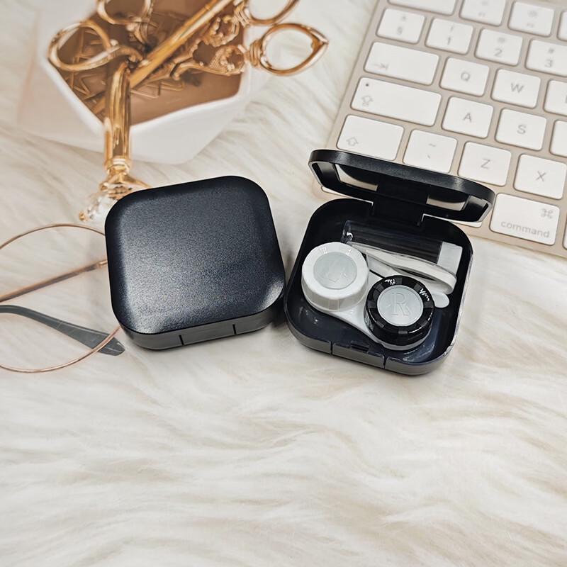 Miling Square Solid Color Contact Lens Case чёрный