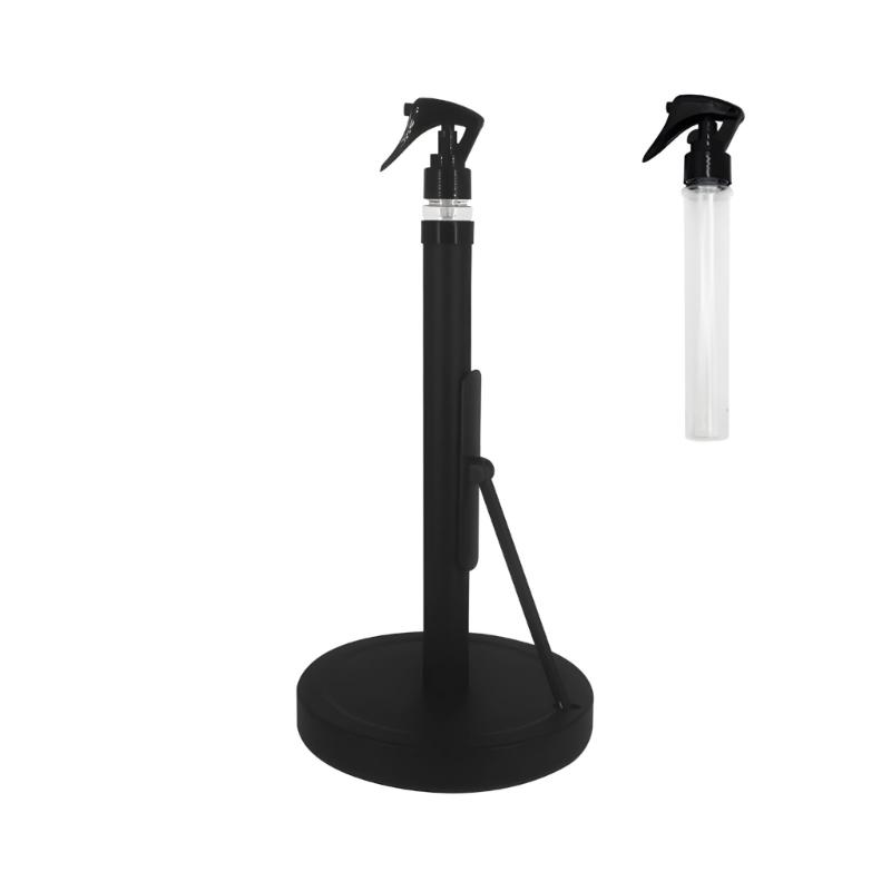 

Premium Metal 2 Function Paper Towel Support And Cleaning Solution Bottle Stand With Strong Base For Bathroom And Office чёрный