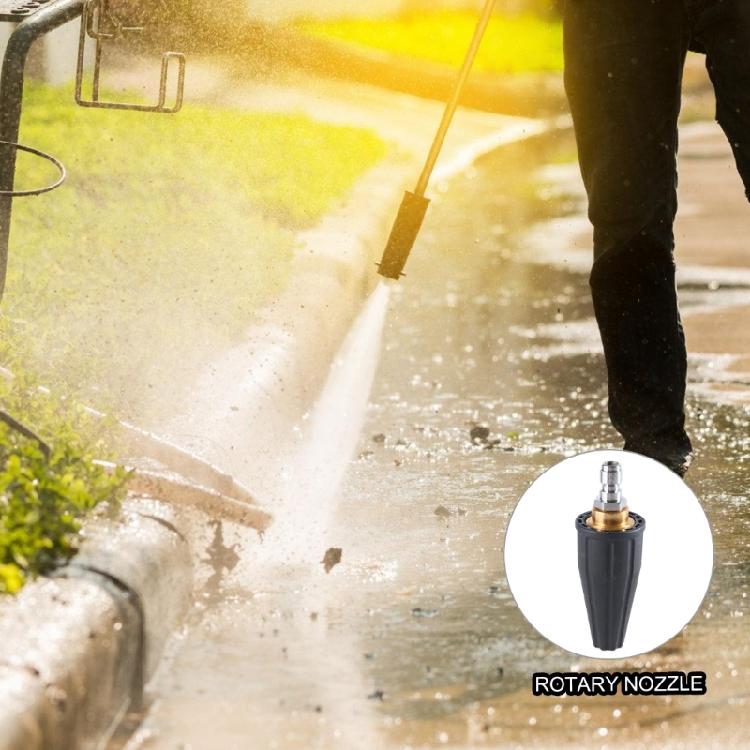 Pressure Washer Tips Turbines Nozzle Pressure Washer 1/4 Quick Connection 3600PSI Rotating 360 Pressure Washer Nozzle