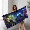 Game O-Overwatchs Microfiber Blanket Quick Drying Beach Towels Oversized Printing Super Absorbent Pool Towel Blanket