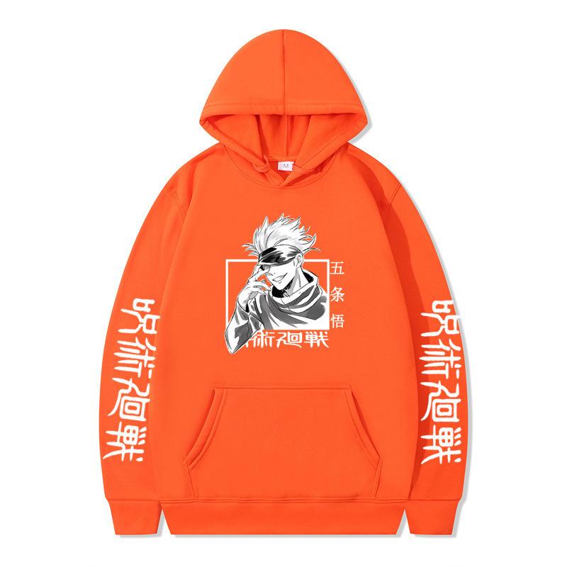 Jujutsu Kaisen Gojo Satoru Hoodie Fashion Design Men's Women's Sweatshirt Fleece Oversized Couples Casual Streetwear Hoodies