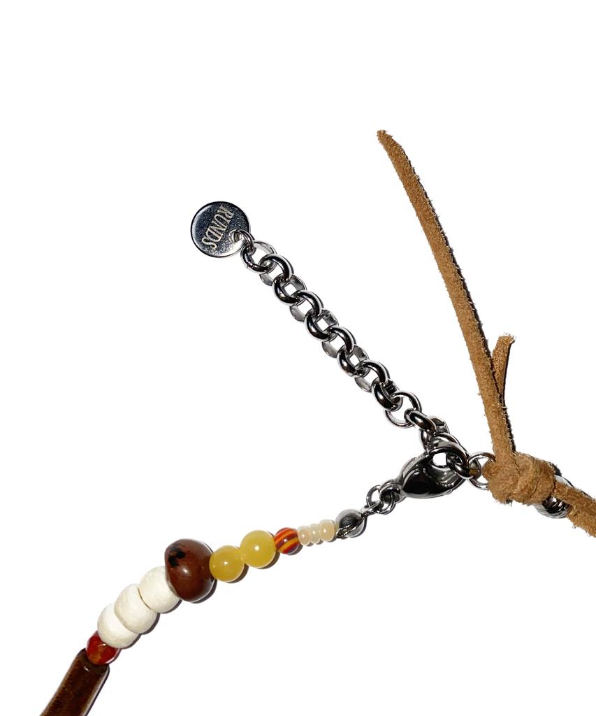 Runds 360 Karen Silver Brown Mix Necklace