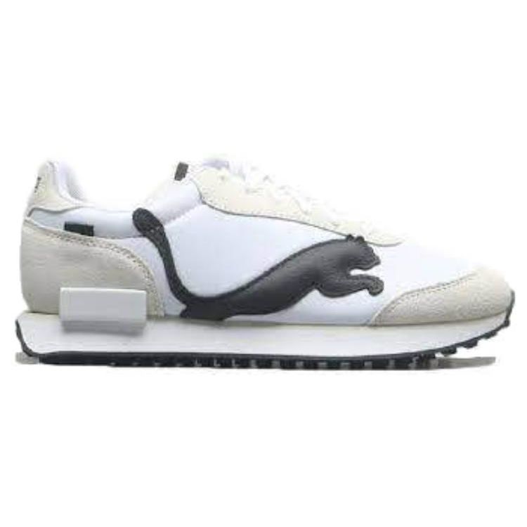 Puma Future Rider Alert Comfortable Minimalist Low-Top Lifestyle Sneakers Unisex Sneakers Off-White Black 380864-01