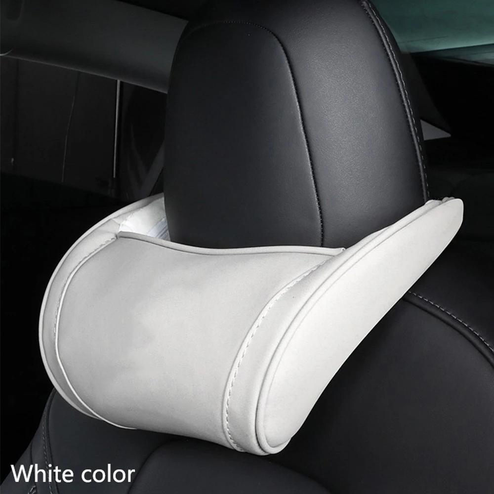 Neck Pillow Headrest Pillow Automobile Seat Neck Rest Auto Seat Head Support Pillow  Accessories suit For Tesla Model 3 Y X S