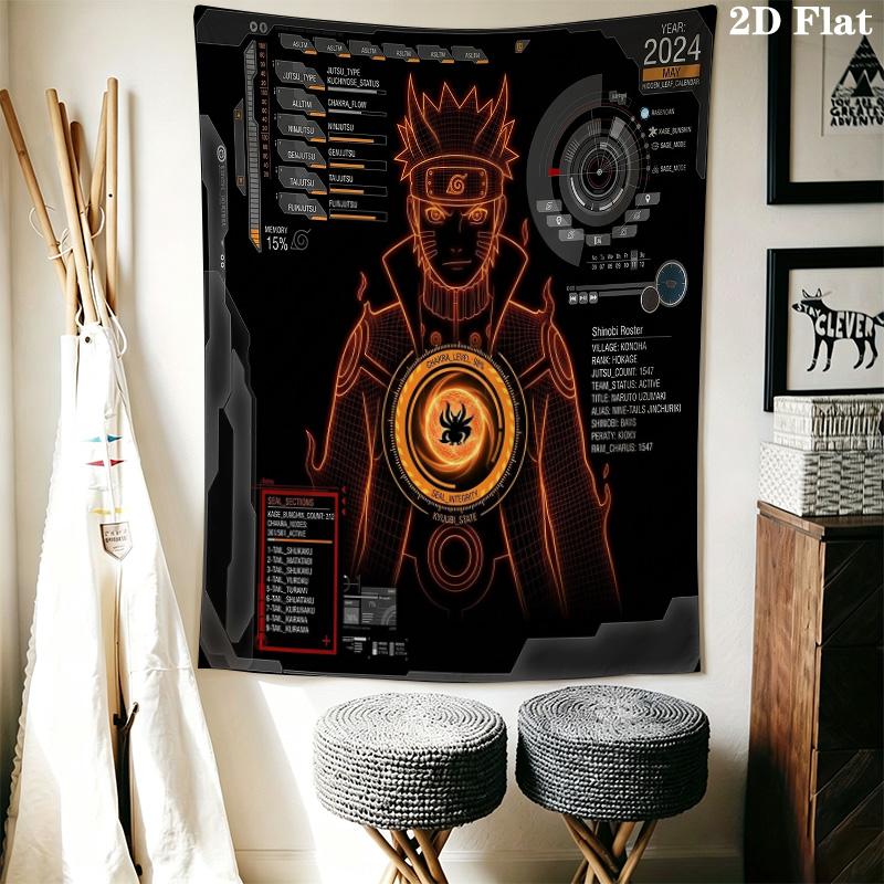 Naruto S Dynamic Pose Wall Tapestry Aesthetic Wall Hanging Printed Fabric Blanket Decorative Tapestries For Bedroom Living Room Home Decor