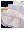 Summer 2025 Girls' Korean Rainbow Patchwork Mesh Princess Dress