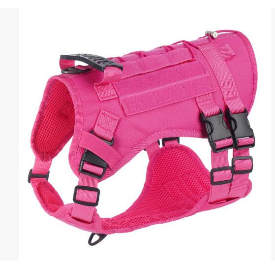 

Tactical Dog Harness Oxford Fabric For Large Medium Dogs Outdoor Training S розы красного