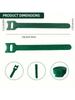 50Pcs 6in Green Nylon Plant Ties Adjustable Non Slip Reusable Velcro For Garden Climbing Plant Graft Decor